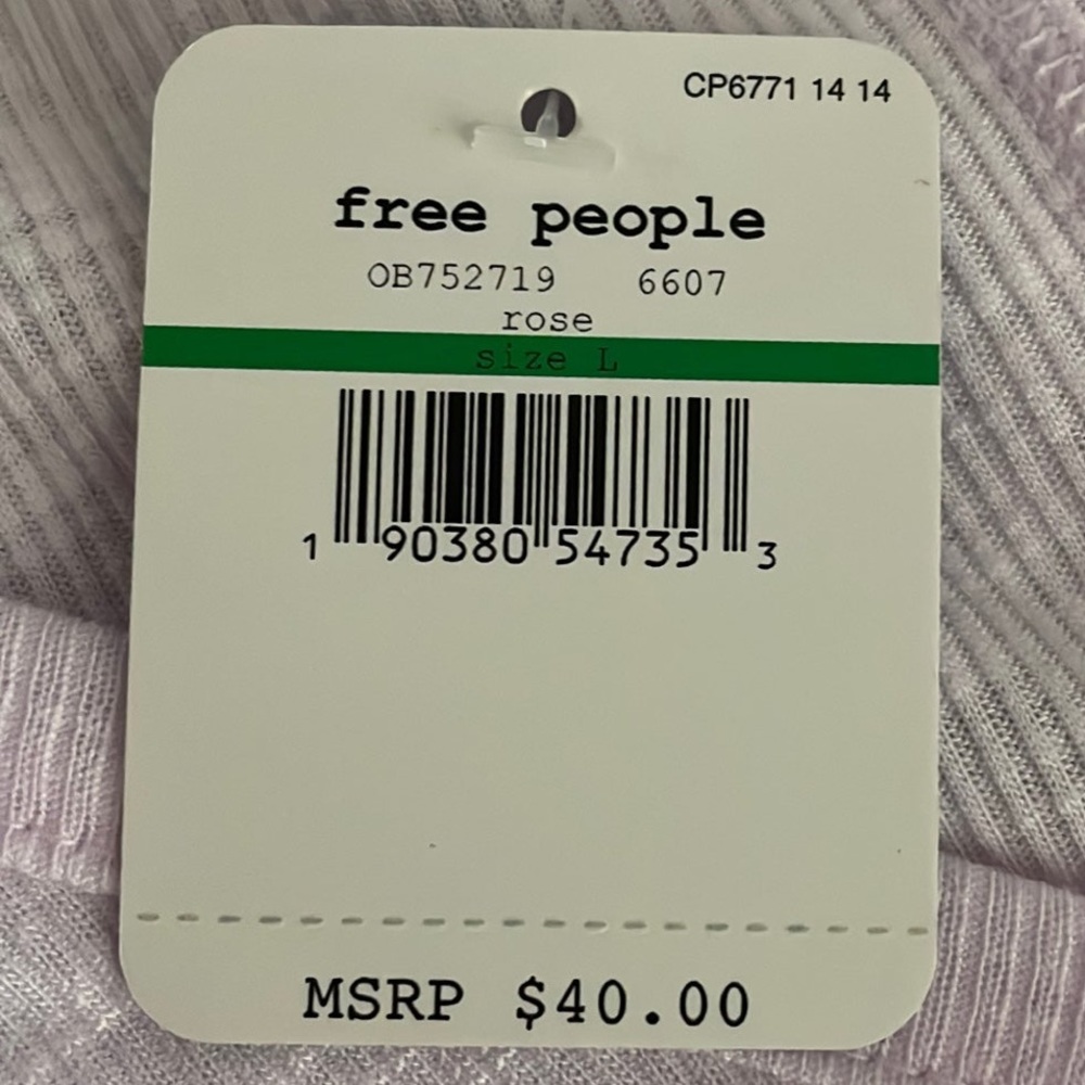 Free People Ribbed V-Neck Top - Picture 4 of 6
